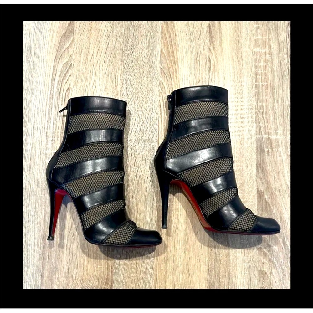 Lightly warn Authentic Christian Louboutin Booties. Size 37   US size 6.5